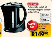 Mellerware 1.7Ltr Cordless Kettle CJ100BK