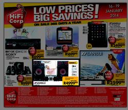 HiFi Corp : Low Prices, Big Savings (16 Jan - 19 Jan 2014), page 8