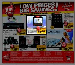 HiFi Corp : Low Prices, Big Savings (16 Jan - 19 Jan 2014), page 8