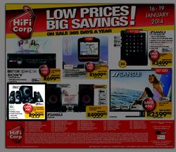 HiFi Corp : Low Prices, Big Savings (16 Jan - 19 Jan 2014), page 8