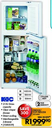 kic 215l fridge