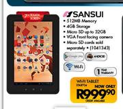Sansui Wi-Fi Tablet-7" Touch Screen