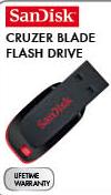 SanDisk Cruzer Blade Flash Drive-16GB