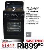Fuchs-Ware 57Ltr 4 Plate Stove C400G