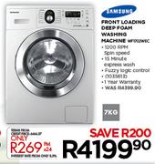 Samsung 7kg Front Loading Deep Foam Washing Machine WF1702WEC