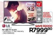 LG 42" Full HD LED TV 42LA6210