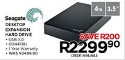 Seagate 4TB Desktop Expansion Hard Drive
