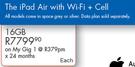 The iPad Air 16GB With Wi-Fi + Cell