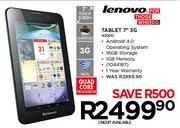 Lenovo Tablet 7" 3G A3000