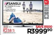 Sansui 43" Plasma TV  STY0643