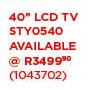 Sansui 40" LCD TV STY0540