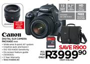 Canon Digital SLR Camera Package 1100D
