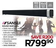 Sansui soundbar sales