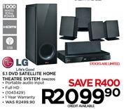 LG 5.1 DVD Satellite Home Theatre System DH6230S