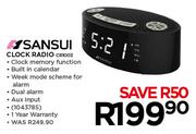 Sansui Clock Radio CR1003