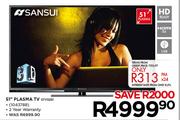 Sansui 51" Plasma TV STY0251