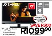 Sansui 19" HD Ready LED TV STY0319