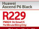 Huawei Ascend P6  Black-On Smart S