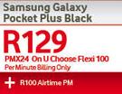 Samsung Galaxy Pocket Plus Black-On uChoose Flexi 100