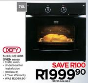 Defy Slimline 600 Oven DBO331