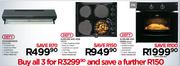 Defy Cookerhood DCH271/290, Slimline 600 Hob DHD330 & Oven DBO331