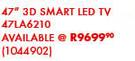 LG 47" 3D Smart LED TV 47LA6210