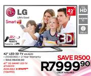 LG 47" 3D Smart LED TV 47LA6210
