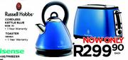 Russell Hobbs Cordless Kettle Blue / Toaster - Each