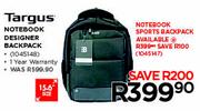 Targus Notebook Sports Backpack