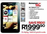 Lenovo 3G Tablet A2107 - On MyGig 1