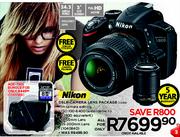 Nikon DSLR Camera Lens Package D3200