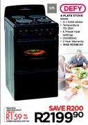 Defy 57Ltr Plate Stove DSS440/509