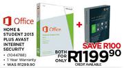 Office Home & Student 2013 Plus Avast Internet Security