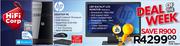 HP Desktop PC + LED Backlit LCD Monitor W1972LCD