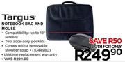 Targus Notebook Bag And Mouse