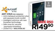 Avast 1 User Anti Virus PRO VERSION 8