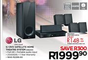 LG 5.1 DVD Satellite Home Theatre System DH6230S 