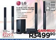 LG 5.1 3D Blu-Ray Tallboy Home Theatre System BH6530T