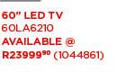 LG 60" LED Smart TV 60LA6210