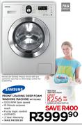 Samsung 7Kg Front Loading Deep Foam Washing Machine-WF1702WEC