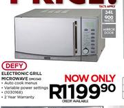 Defy 34Ltr Electronic Grill Microwave-DMO343