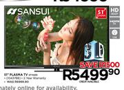Sansui 51" Plasma TV STY0251