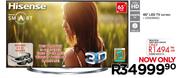 Hisense 65" LED TV 65XT880