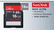 SanDisk SDHC Ultra 16GB