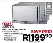 Defy Electronic Grill Microwave-34Ltr