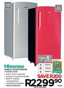 Hisense Single Door Fridge H200RRE/H20RME-150Ltr