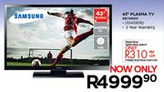 Samsung 43" Plasma TV 43F/H4000