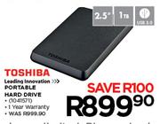 Toshiba Portable Hard Drive 1TB