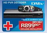 DSTV HD PVR Decoder Excluding Installation
