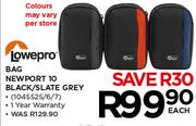 Lowepro Bag Newport 10 Black/Slate Grey-Each